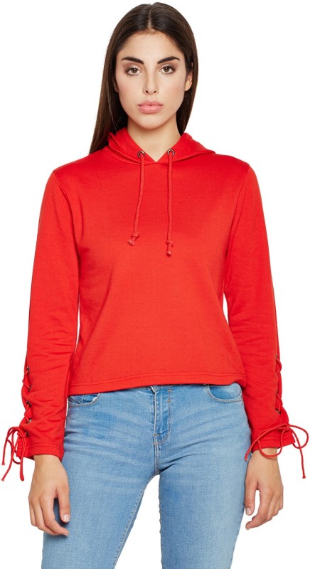 Oxolloxo Full Sleeve Solid Women Sweatshirt