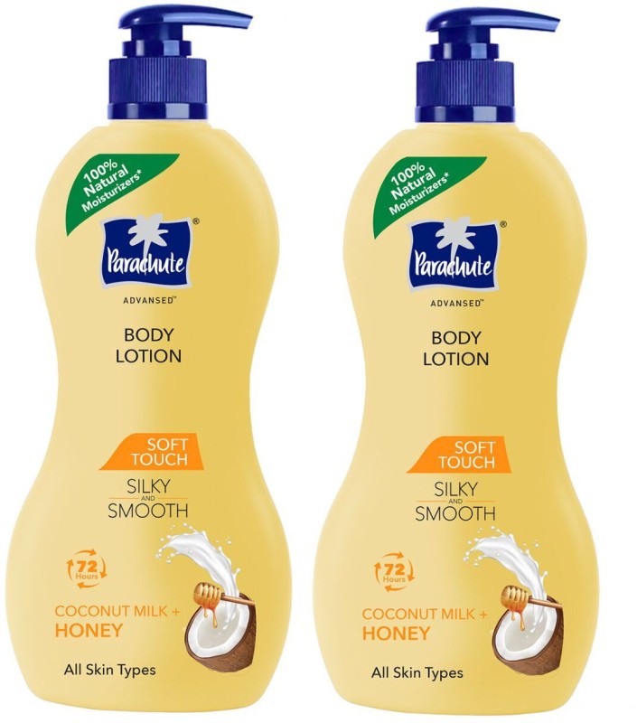 Parachute Advansed Soft Touch Body Lotion For Women & Men, 100% Natural, 72H Moisturisation(800 Ml)