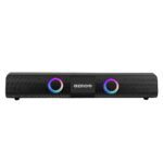 Gizmore Gizbar 2000 Soundbar Speaker 20W Rms Powerfull Bass Soundbar With Quad & Equaliser Mode, In-Built Rgb Light, Immersive Surround Sound, Upto 6 Hrs Playtime Aux/Usb, Sd Port (Black)