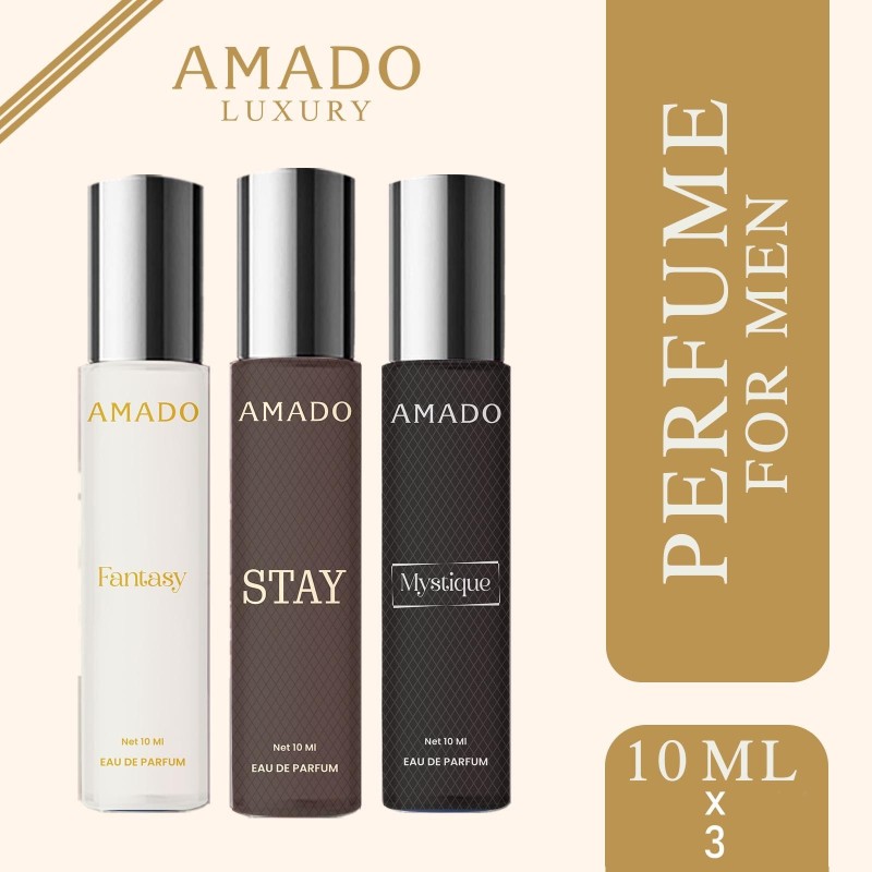 Amado Luxury Combo Set Of 3 Long Lasting Vibrant Perfumes With Uplifting Energy Eau De Parfum – 30 Ml(For Men)
