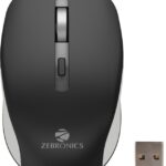 Zebronics Zeb-Jaguar Wireless Optical Mouse(2.4Ghz Wireless, Black)