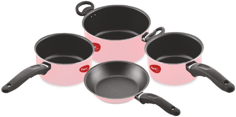 Pigeon Master Chef 4 Piece Non-Stick Coated Cookware Set(Aluminium, 4 – Piece)