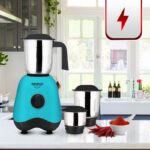 Maharaja Whiteline Mx-261 500 W Mixer Grinder(Neo Pro | 3 Jars | Blue, Black)