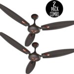 Minmax Neo Star Ultra High Speed 1200 Mm 3 Blade Ceiling Fan(Anti Dust | Smoke Brown | Pack Of 2)