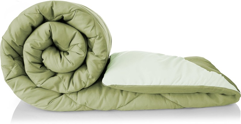 Vas Collections Solid Double Ac Blanket For  Ac Room(Microfiber, Sage Green)