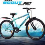 Leader Scout 26T Sea Blue Black For Ride 26 T Mountain Cycle(Single Speed, Blue, Black, Rigid)