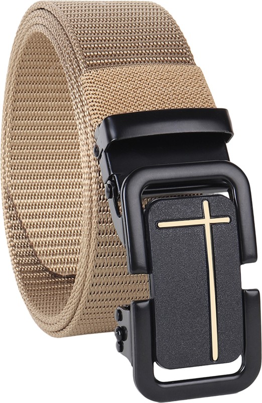 Provogue Men Formal, Casual, Formal, Party Beige Nylon Belt