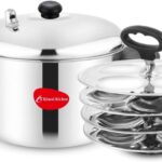 Mahavir Induction & Standard Idli Maker(4 Plates , 16 Idlis )