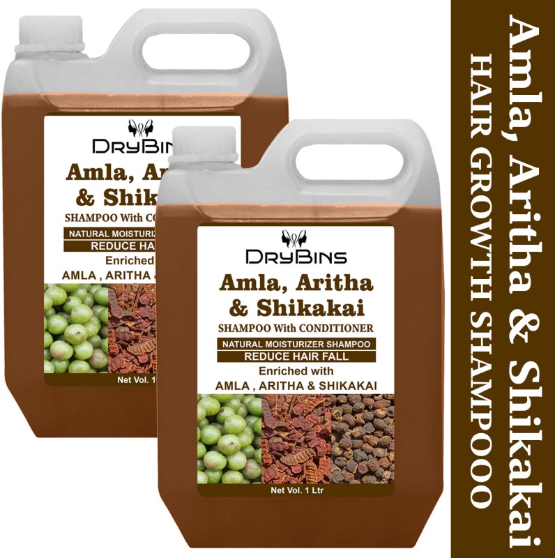 Skookum Amla,Aritha & Shikakai Shampoo With Conditioner For Anti-Dandruff(2 L)