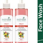 Biotique Fruit Brightening |Brightens & Soften Skin, 100% Soap Free|Men & Women Face Wash(400 Ml)