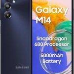 Samsung Galaxy M14 4G (Sapphire Blue,4Gb,64Gb) | 50Mp Triple Cam | 5000Mah Battery | Snapdragon 680 Processor | 2 Gen. Os Upgrade & 4 Year Security Update | 8Gb Ram With Ram Plus | Without Charger