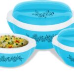 Princeware Fiesta Casserole Pack Of 3 Thermoware Casserole Set(5000 Ml)