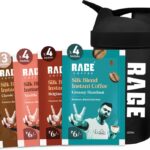 Rage Silk Blend Flavour Sachets (Pack Of 15) + Multi-Purpose Shaker + Frother Instant Coffee(15 X 1.5 G)