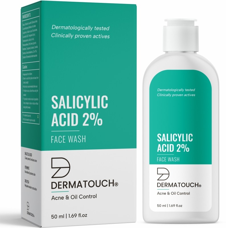 Dermatouch Salicylic Acid 2%  | For Acne & Oil Control |Suitable To All Skin Types Face Wash(50 Ml)