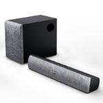 Mivi Fort S38 With Sub Woofer, 38W, Bt V5.3, Surround Sound 38 W Bluetooth Soundbar(Black, 2.1 Channel)