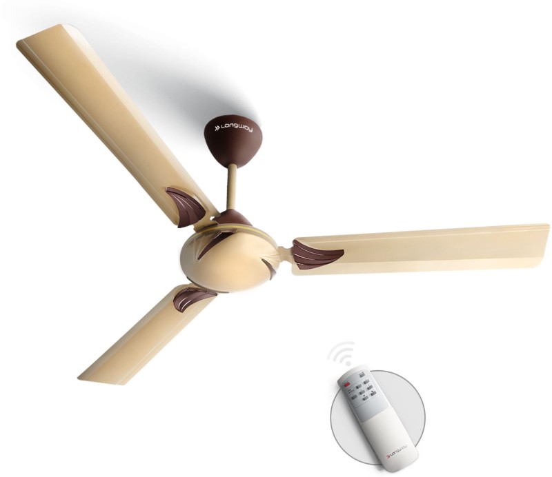 Longway Creta P1 1200 Mm 3 Blade Ceiling Fan(Ultra High Speed | Golden | Pack Of 1)