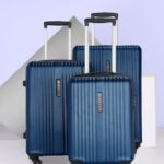 Killer String- Dark Blue- Combo Set (28″+24″+20″) Cabin & Check-In Set 4 Wheels – 28 Inch