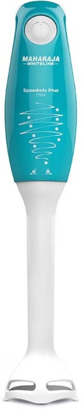 Maharaja Whiteline 175 W Turquoise Blue & White Hand Blender(Hb-146)