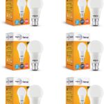 Wipro 10 W Standard B22 Led Bulb(White, Pack Of 6)