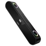 Hammer Beatbox Bluetooth Soundbar 24W Output, Rgb Lights, Aux, Usb, Tf Card & Tws Connectivity, Upto 8Hr Playtime, 52Mm Drivers, Easy To Carry, Bt Speaker For Tv, Mobile, Pc, Laptops, Tablets (Black)