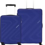 Kamiliant By American Tourister Kam Kiza Sp2Pcset(55/68)-R.Blu Cabin & Check-In Set 4 Wheels – 27 Inch