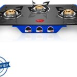 Pigeon Ultimate 3 Burner Gas Stove Glass Manual Gas Stove(3 Burners)