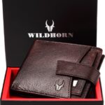 Wildhorn Men Casual Maroon Genuine Leather Wallet(5 Card Slots)
