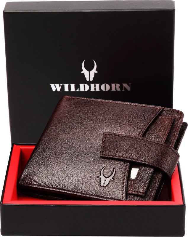 Wildhorn Men Casual Maroon Genuine Leather Wallet(5 Card Slots)