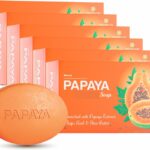 Morvin India Papaya Soap-Skin Whitening With Natural Ingredients Soap(6 X 75 G)