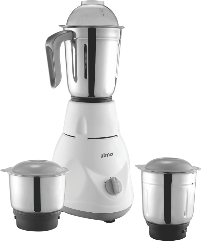 Almo Super Smart Turbo 550 W Mixer Grinder(Blend Master Treo 100% Hybrid Copper Motor | 3 Jars | White, Grey)