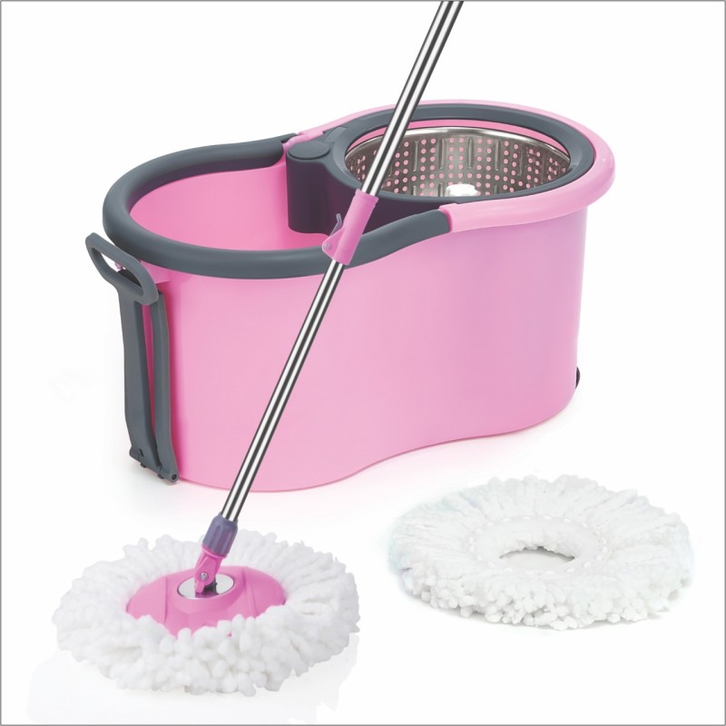 Elinor Pink Delight Steel Handle Mop Mop Set(Multicolor)