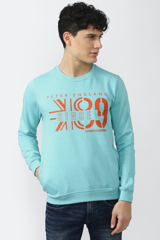 Peter England Full Sleeve Printed Men Sweatshirt