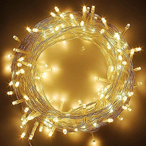 One94Store 5 Meter 20 Led Waterproof,Copper Wire Led Decorative String Fairy Rice Lights For Indoor&Outdoor Decoration Lights (Warm White)(Pack Of 1) 5 Meters