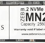 Zebronics Zeb-Mn26 256Gb M.2 Nvme Solid State Drive (Ssd), With 1900Mb/S Read Speed, Pcie Gen 3.0, Next Level Performance, Ultra Low Power Consumption, Thermal Management And Silent Operation.