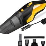 Gomechanic Neutron 6000Pa High Quality Suction Portable Handheld 12V With 3M Power Cord Car Vacuum Cleaner With Anti-Bacterial Cleaning(Black & Yellow)