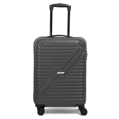 Emblem Luggage Hard Cabin Trolley Small 55Cm Trolley Bag For Travel, Lock System 360 Degree 8 Wheels (Grey)