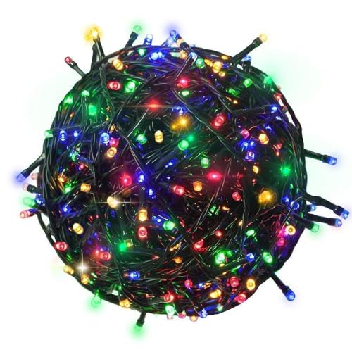 Desidiya® Led String Serial Light 35 Meter With 8 Modes Changing Controller. Waterproof & Flexible Copper Lights For Home Diwali Home Decoration & Christmas – Multicolor