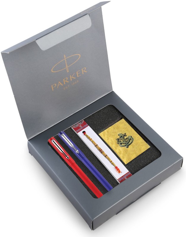 Parker Designer 9000023532 Plastic (Pvc) Pen  Set(2 Pen, 1 Rakhi, 1 Roli Pack)