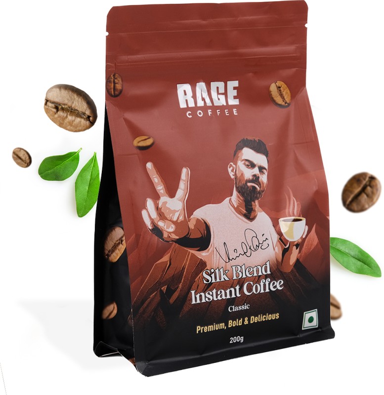 Rage Premium Silk Blend Classic – 200 Gm | 100% Pure Arabica Beans Instant Coffee(200 G)