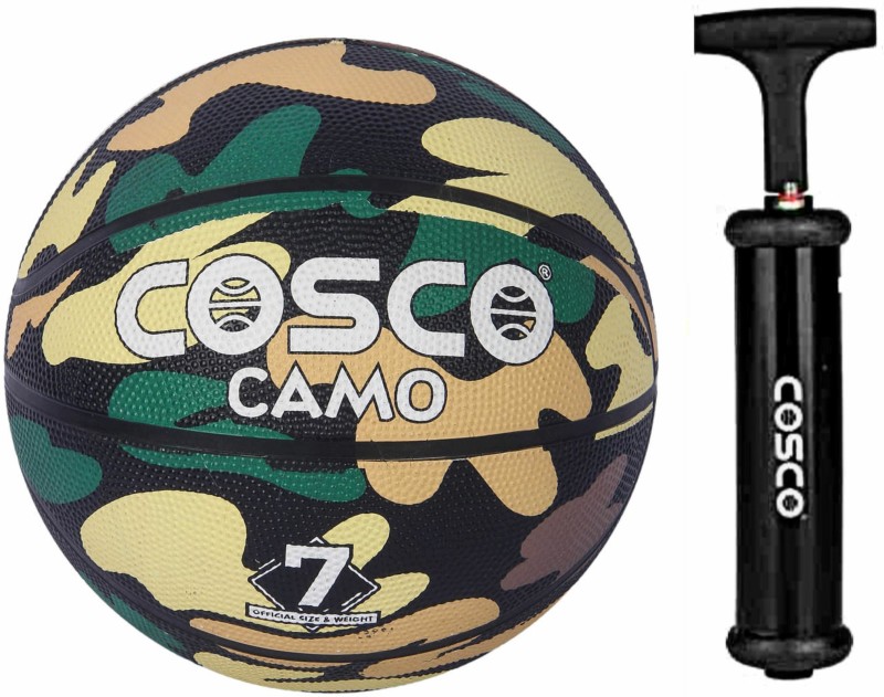 Cosco Camo Basketball With Pump Basketball – Size: 7(Pack Of 1)