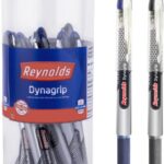 Reynolds Dynagrip Roller Ball Pen(Pack Of 12, Ink Color – Blue Black)