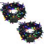 Home Delight 130 Leds 25.98 M Multicolor Flickering String Rice Lights(Pack Of 2)