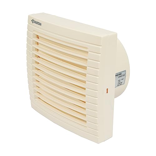 Spartan Pro Vento 6 Inch Ventilation Fan | Blade Size 150Mm | Louvre Exhaust Fan | Ivory Exhaust Fan | Pack Of 2 | 6 Months Warranty | For Kitchen, Office And Bathroom