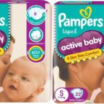 Pampers Active Baby Taped Diapers Pants S Small 22+22 Pack Of 2 – S(44 Pieces)