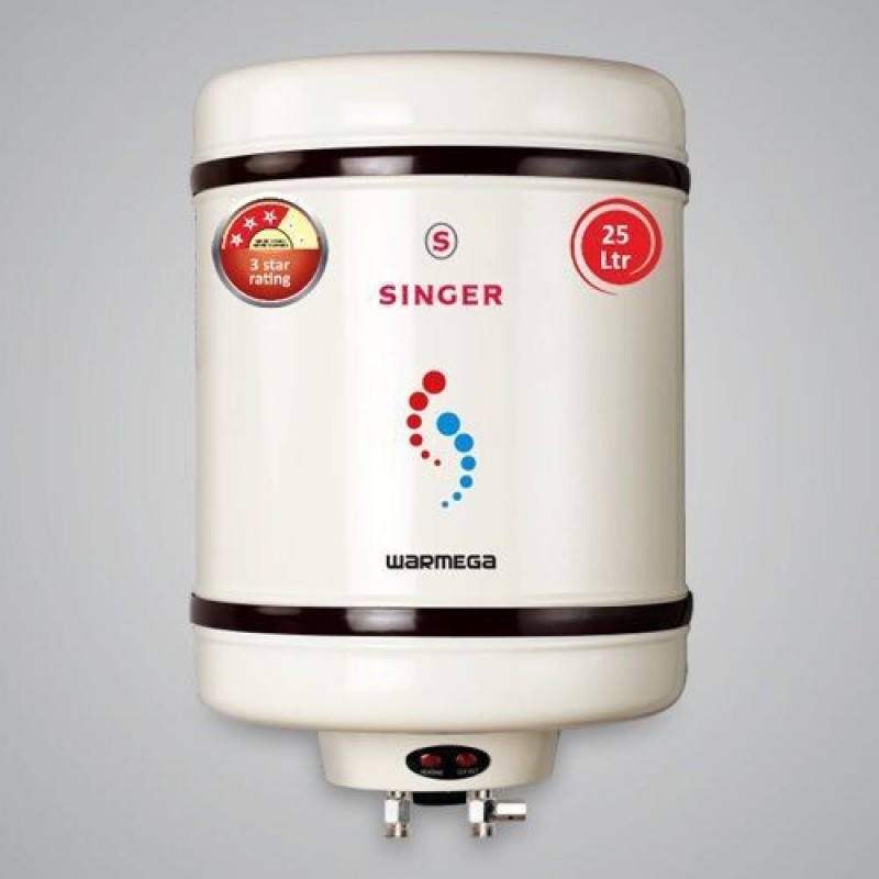 Singer 25 L Storage Water Geyser (Warmega, Cream)