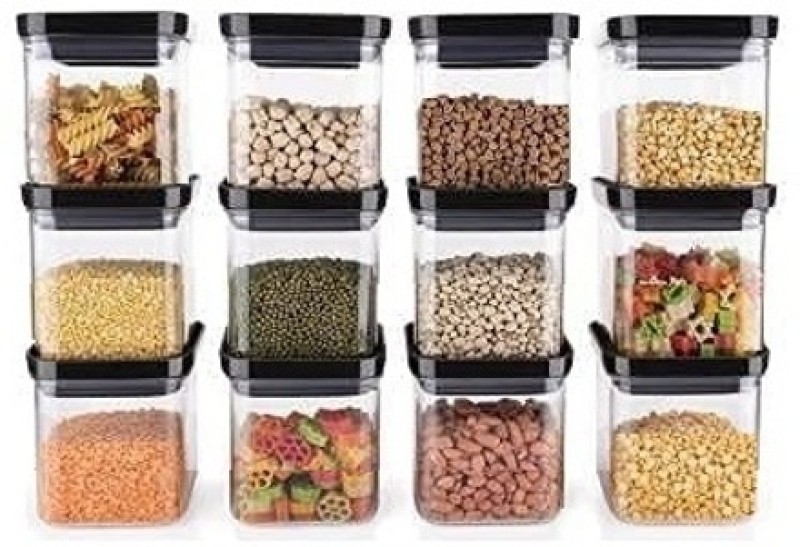 Saraza Plastic Grocery Container  – 500 Ml(Black)