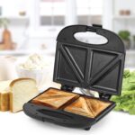 Cello Super Club Ultra Pro 800W Sandwich Maker | Non-Stick Coating | Power Indicators Toast(Black)