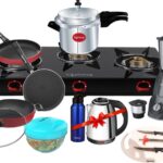 Lifelong Llcmbgs07 Family Pack Combo Glass Manual Gas Stove(3 Burners)