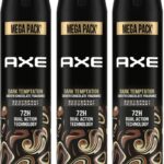 Axe Dark_Temptation Deodorant Spray  –  For Men(645 Ml, Pack Of 3)