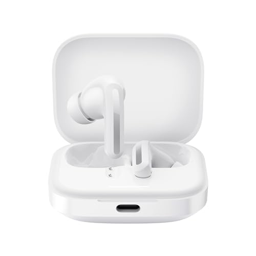 Redmi Buds 5 Truly Wireless Bluetooth In Ear Ear Buds (Tws) With Upto 46Db Hybrid Noise Cancellation,Dual-Mic Ai Call Enhancement,10Mins For 4Hours Fast Charging With Upto 38Hrs Playback|Fusion White